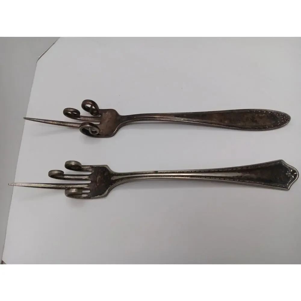 Oneida Community Silver Plate Gag Gift Forks